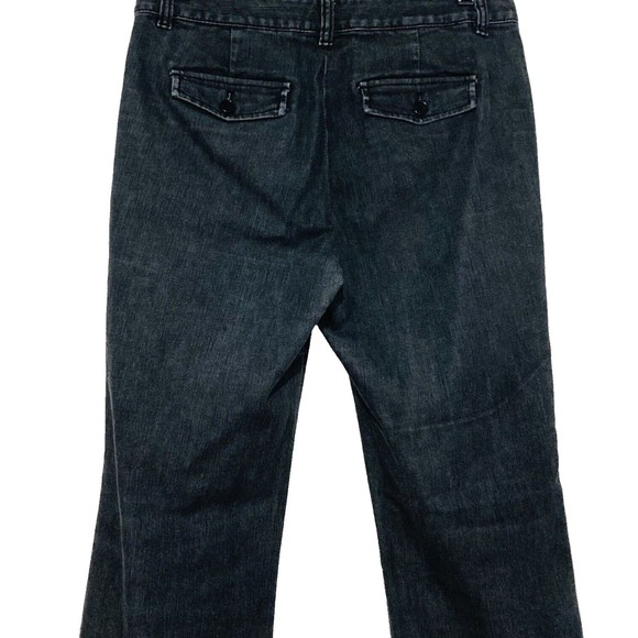 Talbots Heritage Boot Charcoal Gray Mid Rise Stretch Denim Trousers Size 8P/29 - Picture 9 of 12